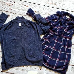 GIRLS DRESS AND OPEN CARDIGAN BUNDLE (GAP & OLD NAVY)